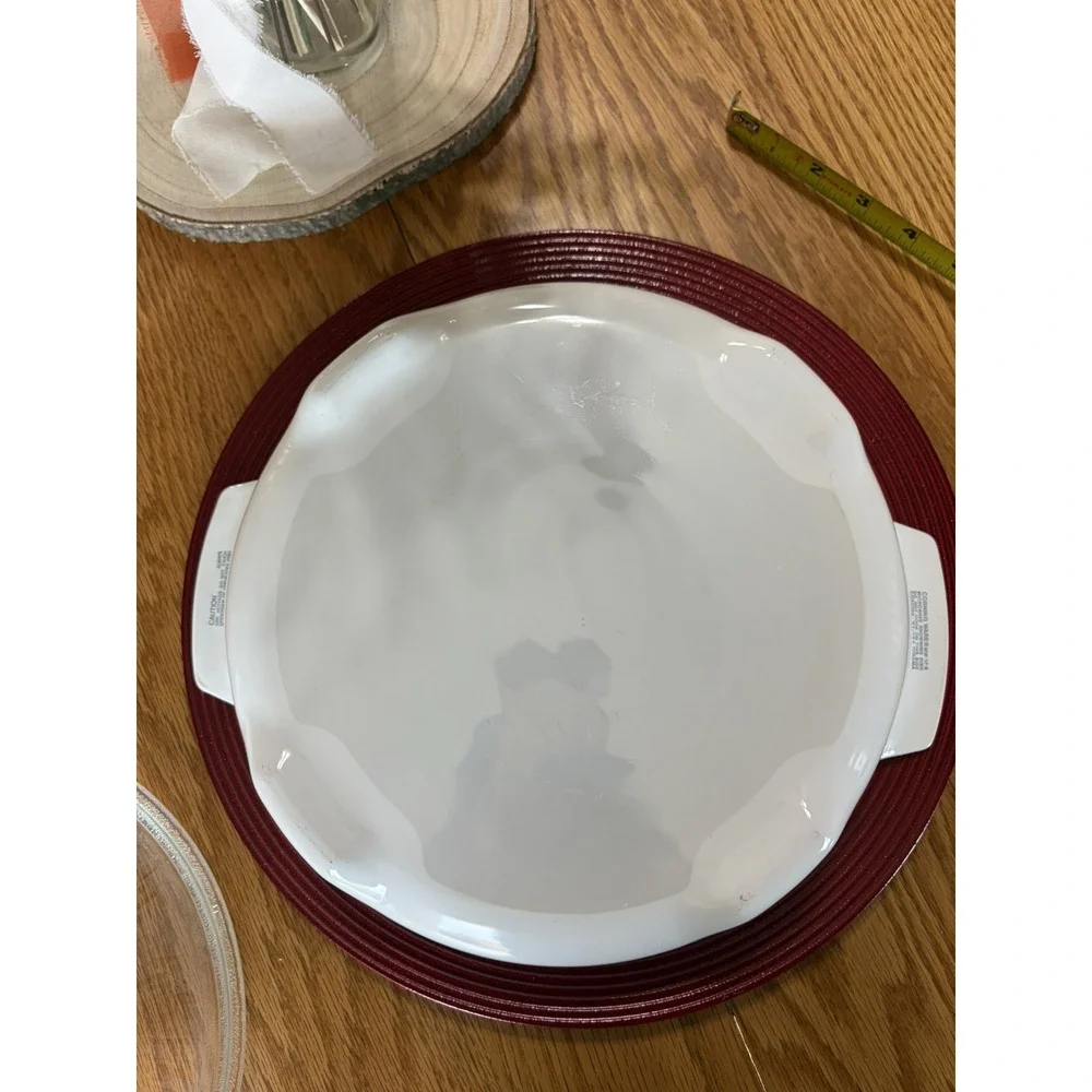Vintage CorningWare MW-17-B Microwave Browning Casserole – Round – With Lid –USA